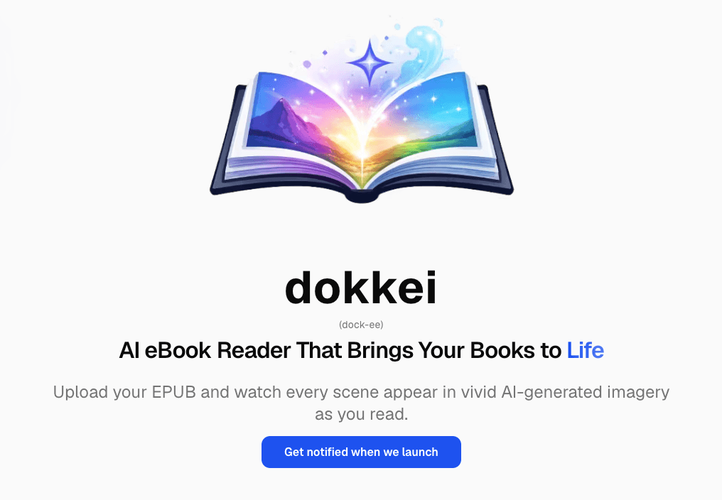 preview of dokkei AI eBook reader